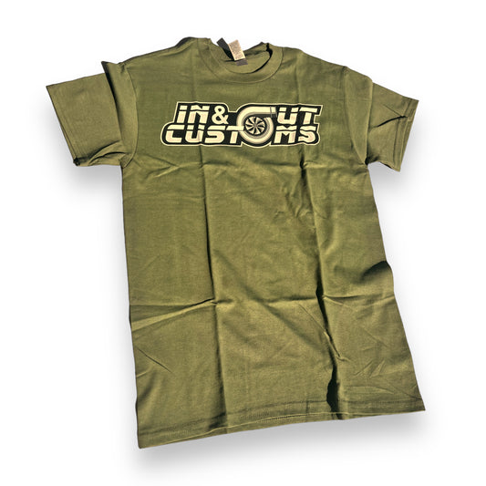 Donkmaster "In And Out Customs" Olive Green Tee